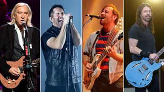 [L-R] Joe Walsh, Trent Reznor, Dan Auerbach and Dave Grohl
