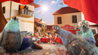 Images from an animated advert for Canva