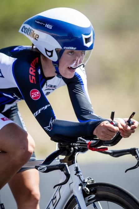 Kaitie Antonneau (TWENTY 16) on the way to the turnaround.