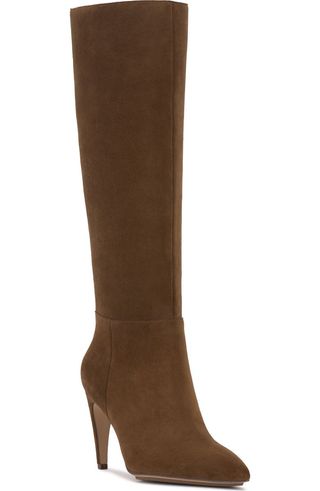 Brigitte Pointed Toe Knee High Boot