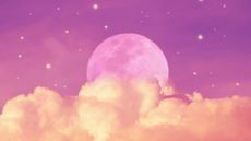 New Moon September 2022: Pink Moon behind clouds