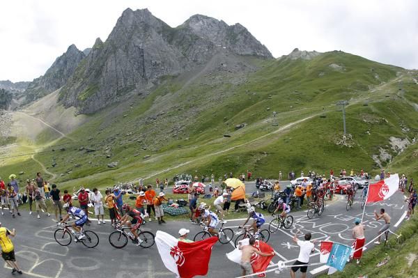 Fans from different countries converge on the Tour.