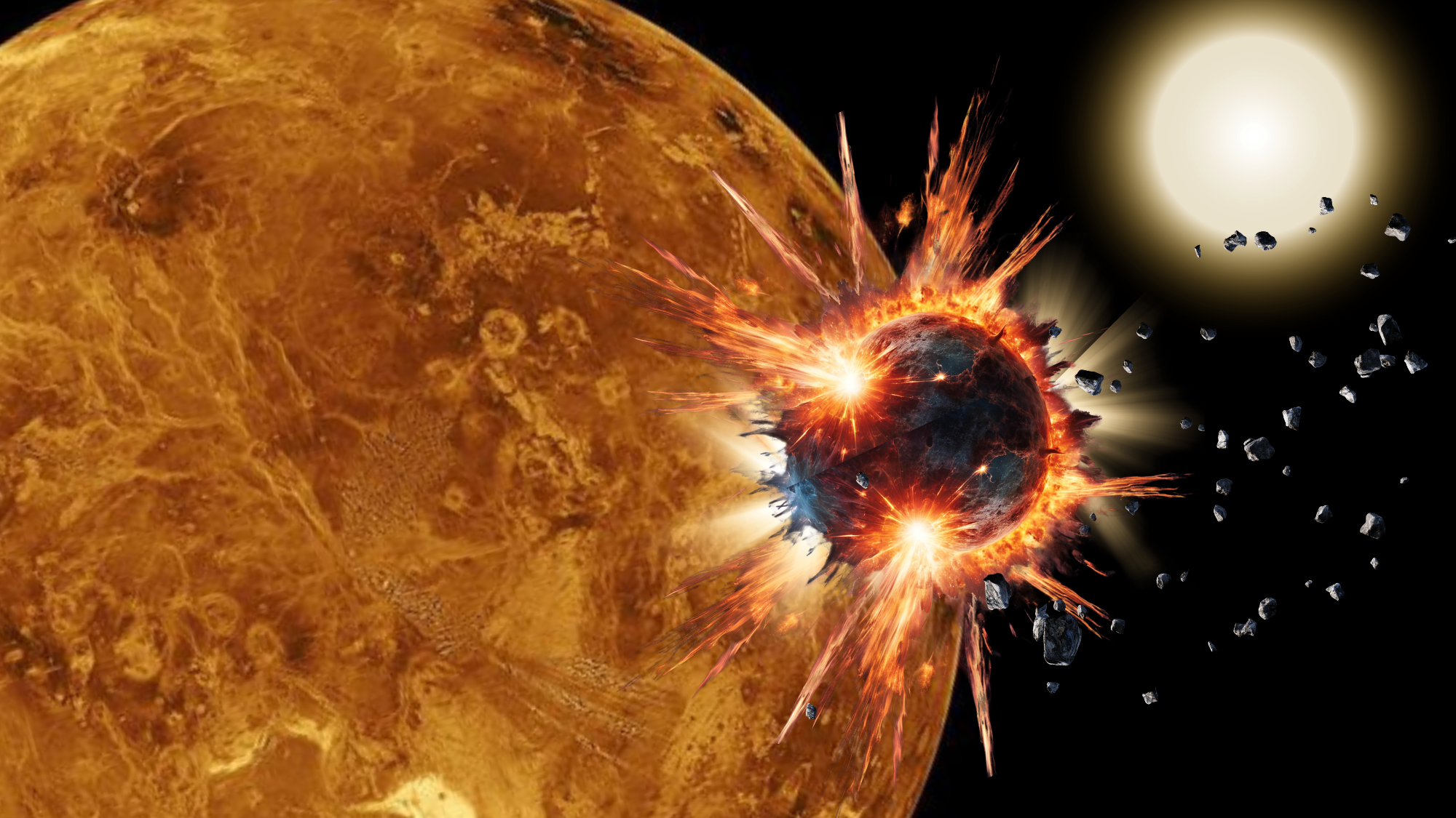 Did Venus eat its own moon?