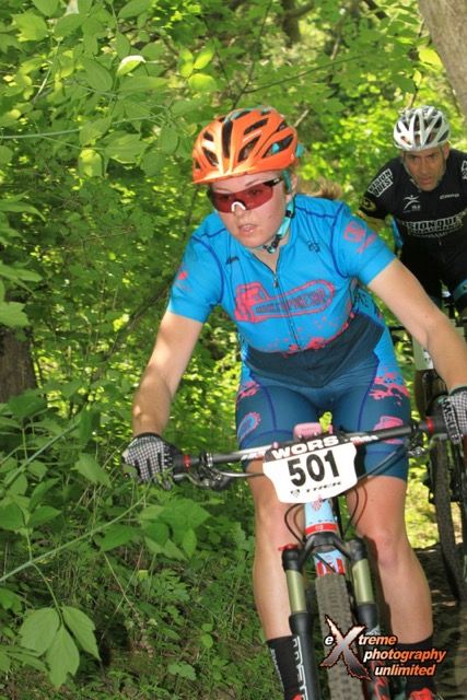 Cooper Dendel makes up so much time that she rides with men from the waves ahead of her