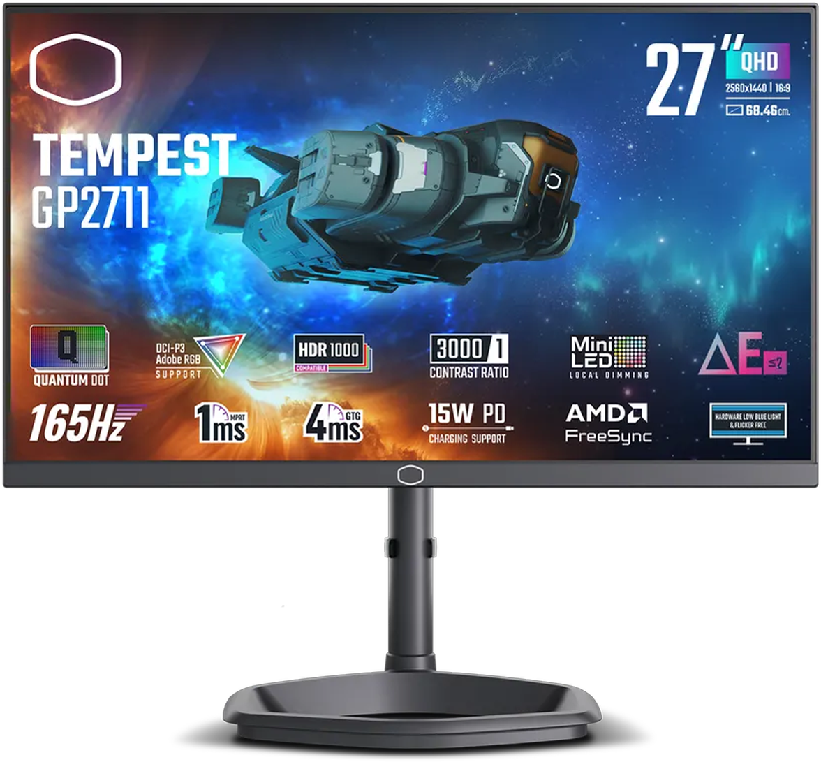 A Cooler Master Tempest GP2711 against a white background