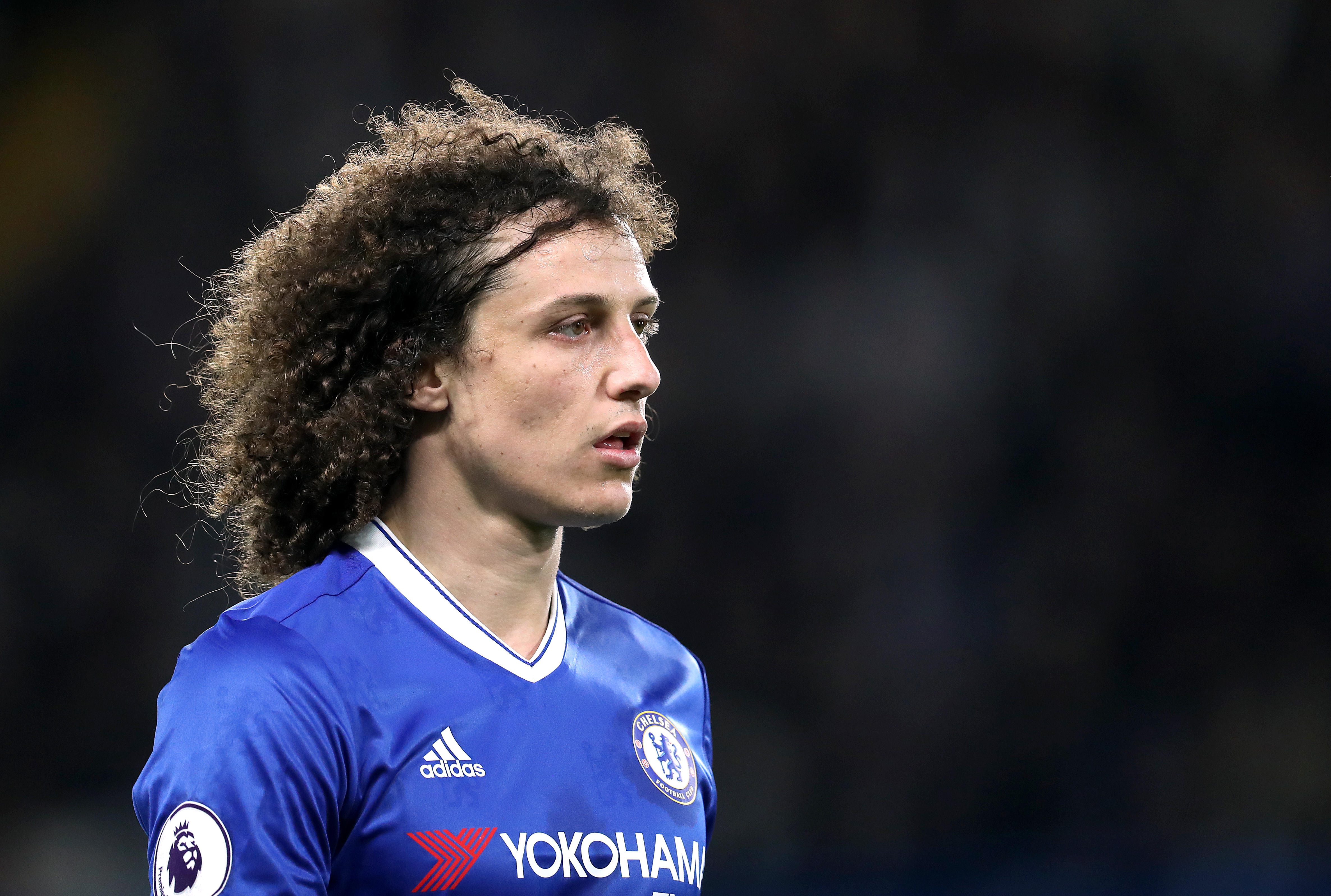 David Luiz playing for Chelsea, 2017