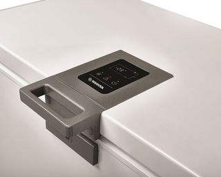 hoover chest freezer white door grey handle and indicator