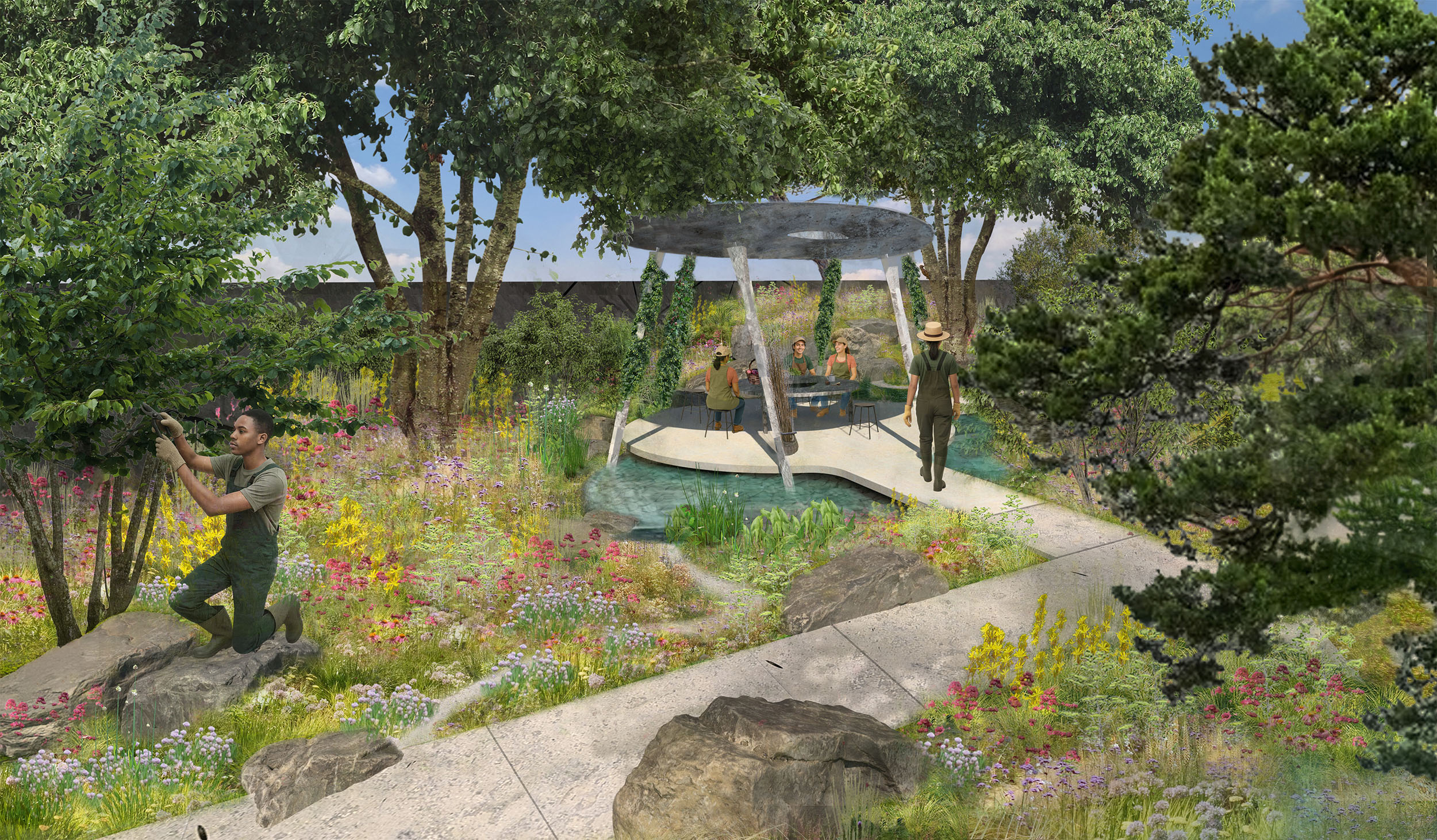 The Eden Project Bring Me Sunshine Garden by Harry Holding and Alex Michaelis