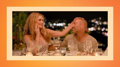 Jason Oppenheim and Chrishell Stause in season 5 of Selling Sunset on Netflix