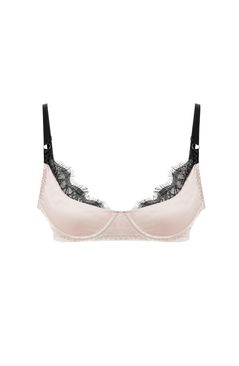 Eos Pure Bra - Silk &amp;amp; Lace Underwire Balconette Bra