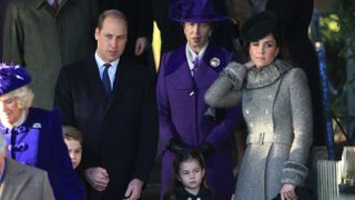 kings lynn, england december 25 prince william, duke of cambridge, prince george, princess charlotte and catherine, duchess of cambridge attend the christmas day church service at church of st mary magdalene on the sandringham estate on december 25, 2019 in kings lynn, united kingdom photo by stephen pondgetty images
