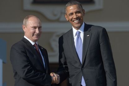 Vladimir Putin and Barack Obama.