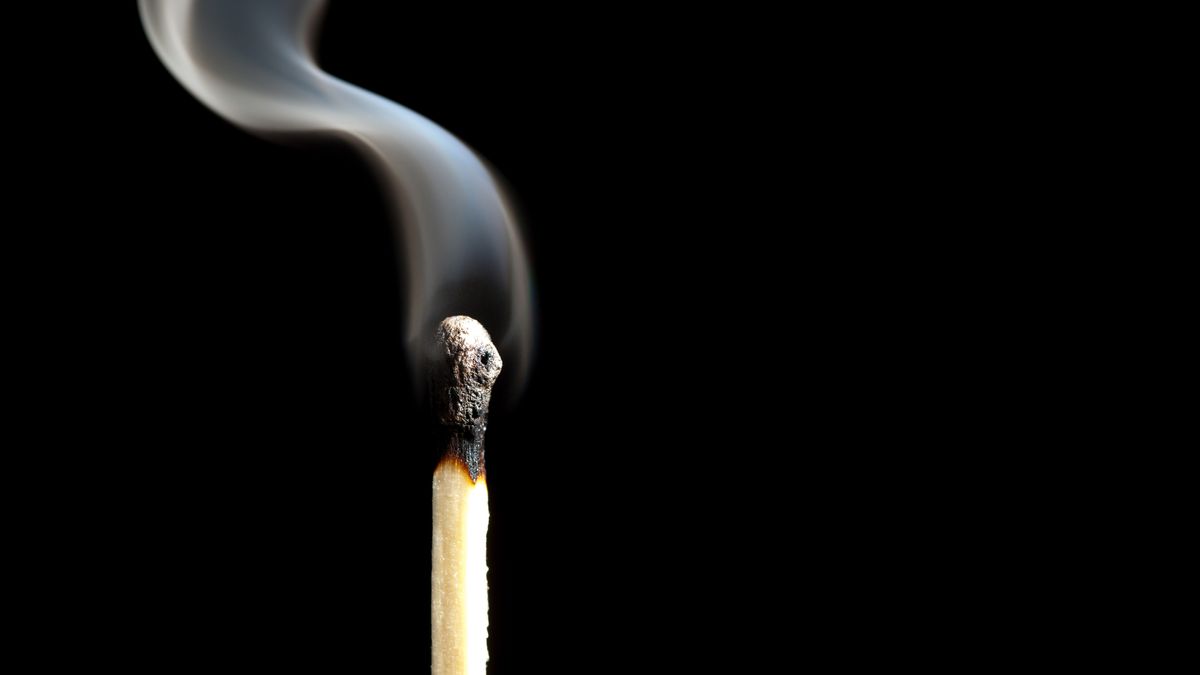 smoking matchstick