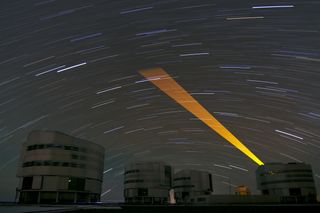 ESO VLT Laser Guide Star Sweeping the Sky