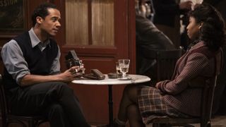 Jacob Anderson as Louis and Delainey Hayles as Claudia in Interview with the Vampire season 2