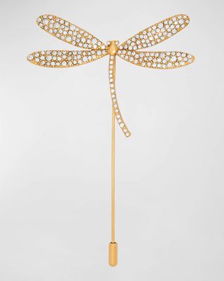 Medium Pavé Dragonfly Brooch