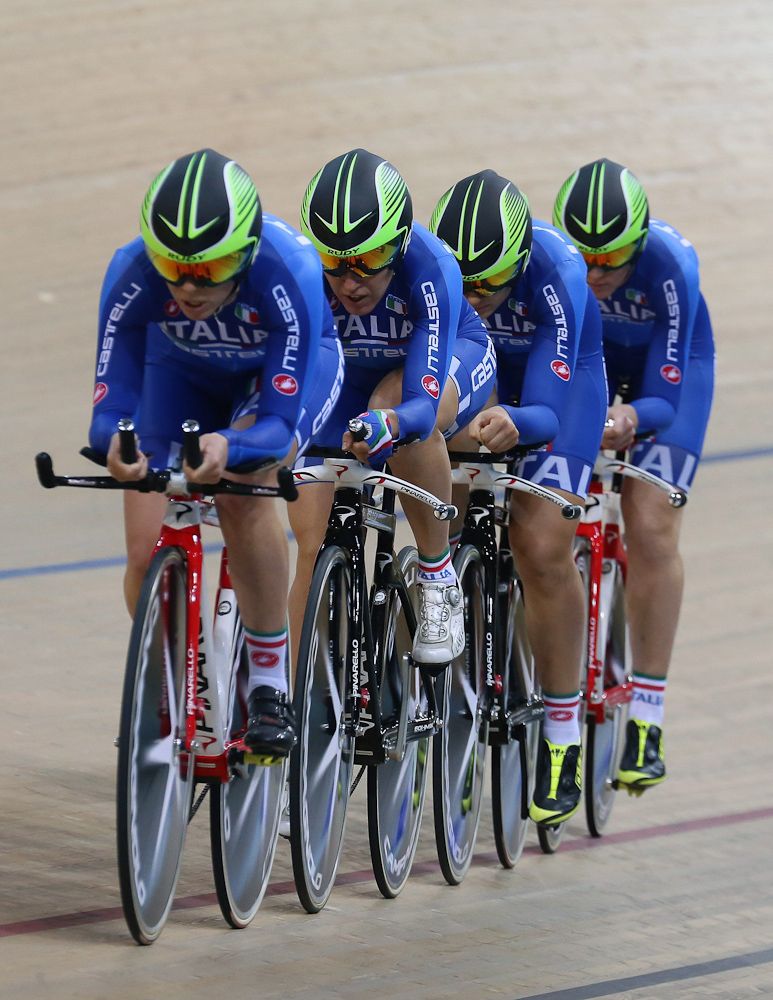The Italian women's pursuit team.