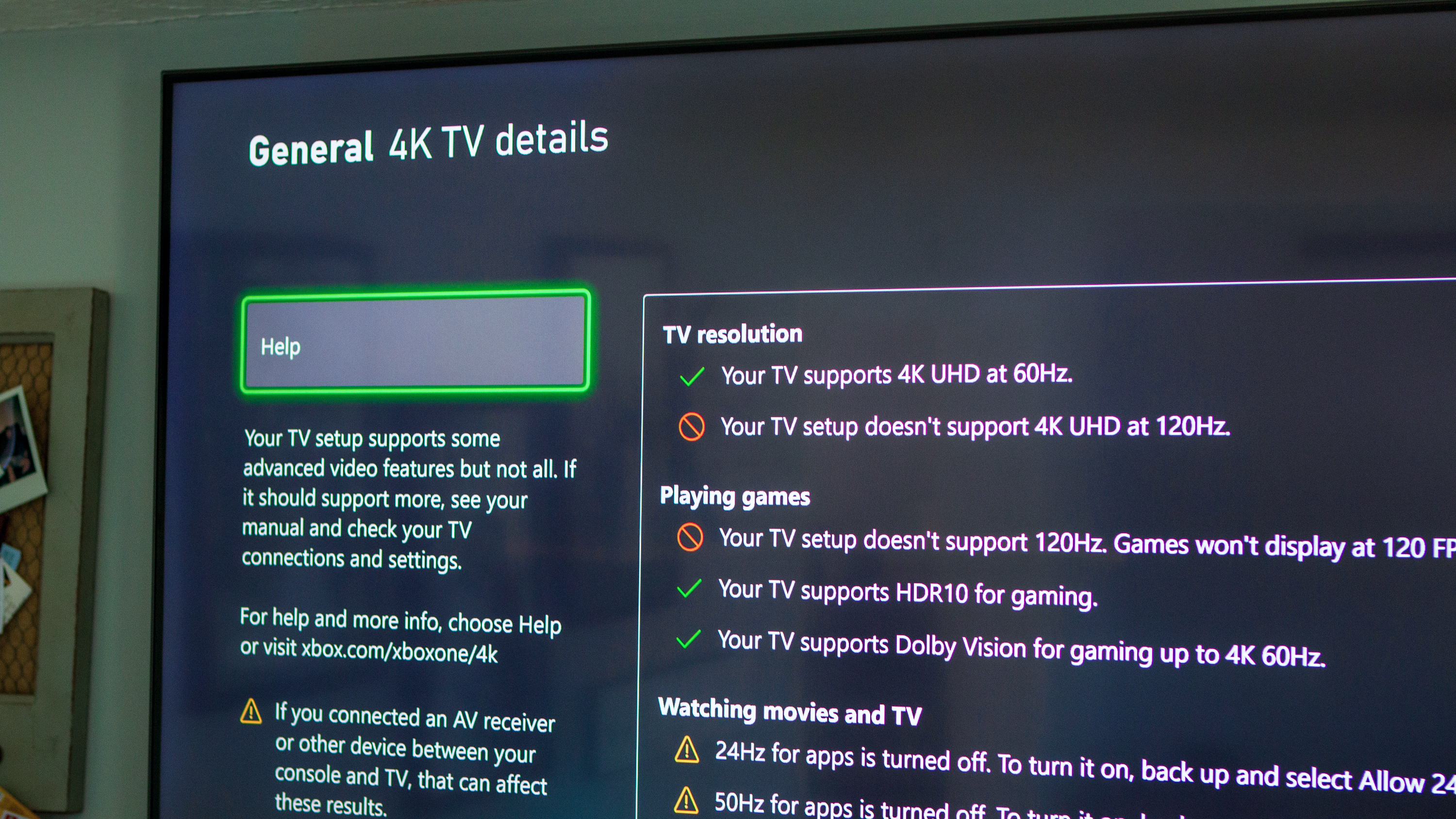 Amazon Fire TV Omni QLED Taxa de atualização do Xbox Series X