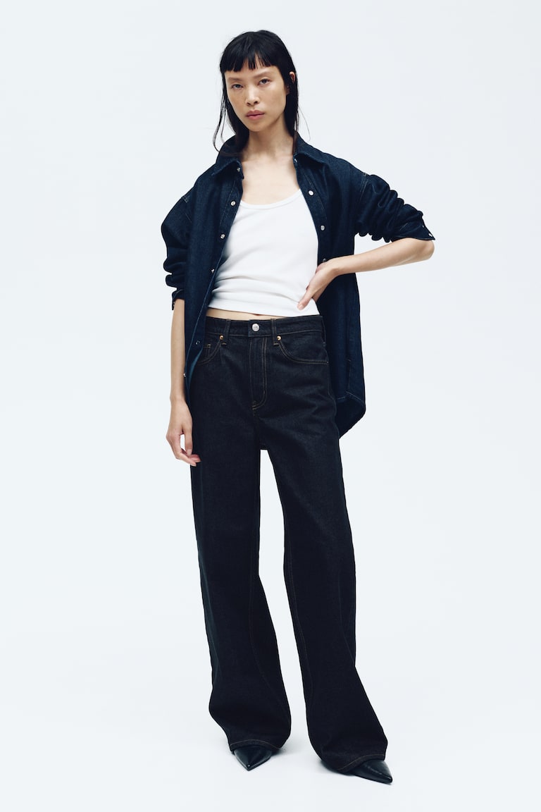 Ava Ultra High Rise Wide Leg Jeans