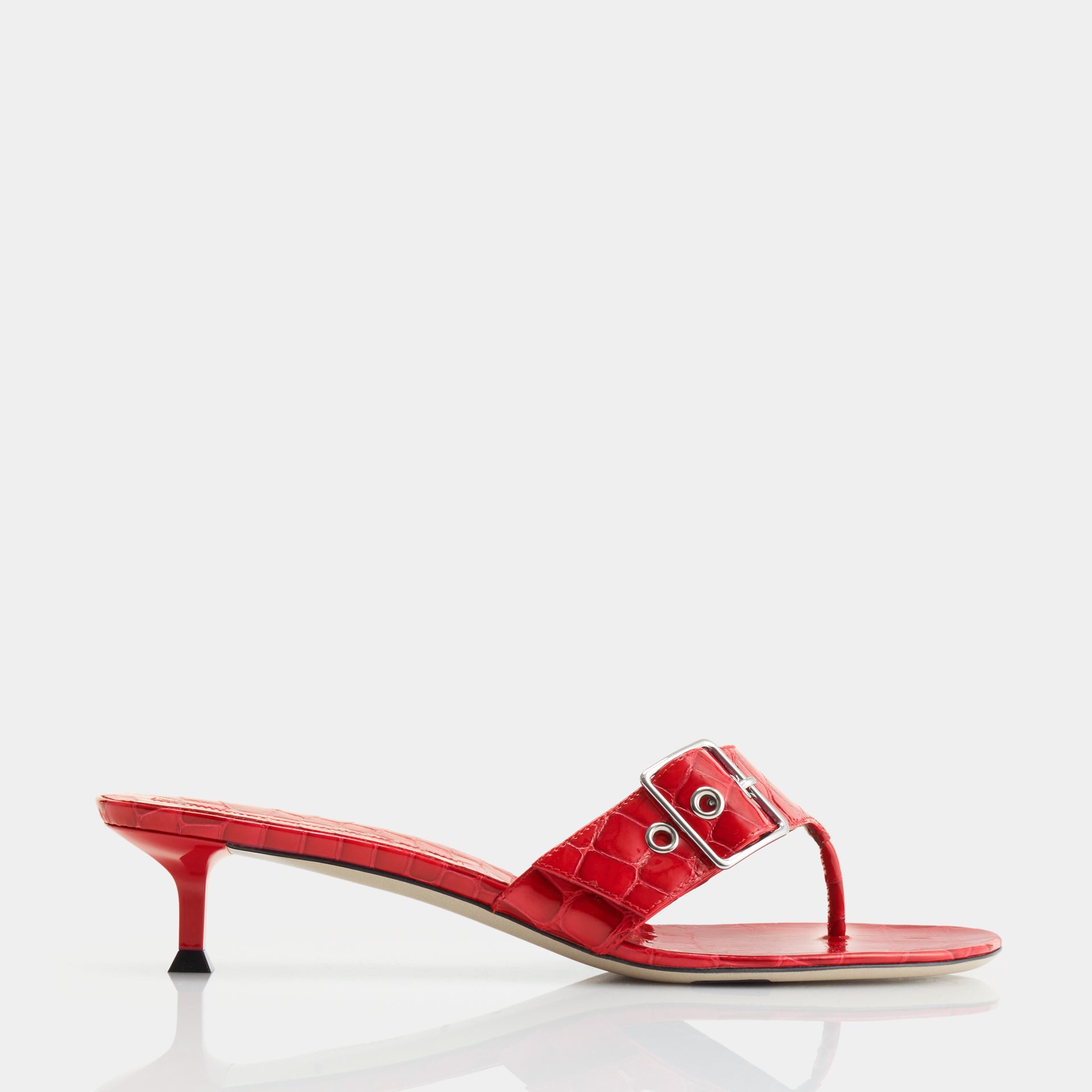 Helix Buckle Sandal - Laquer Red / 36