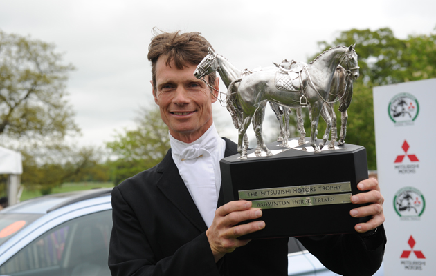William Fox-Pitt (GBR) riding Chilli Morning winner of The Mitsubishi Motors Badminton Horse Trials at Badminton in Gloucestershire, UK; on 10th May 2015