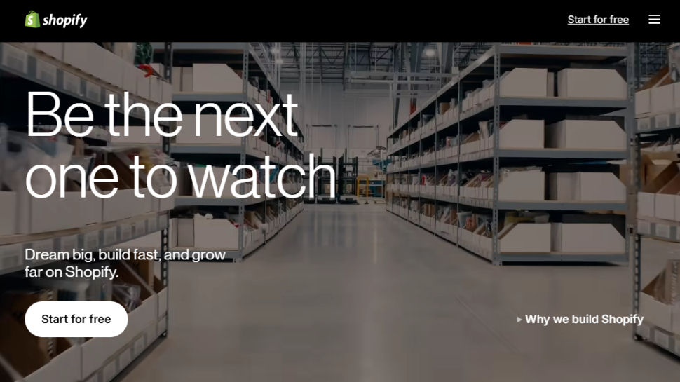 Shopify website screenshot (May 2025)