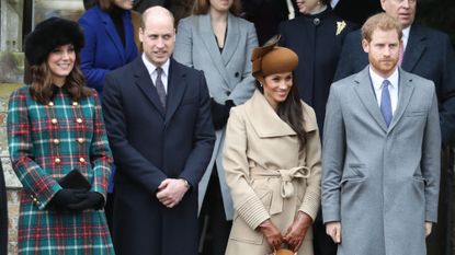 King Charles and the Prince and Princess of Wales attend the Christmas Day service at St Mary Magdalene Church