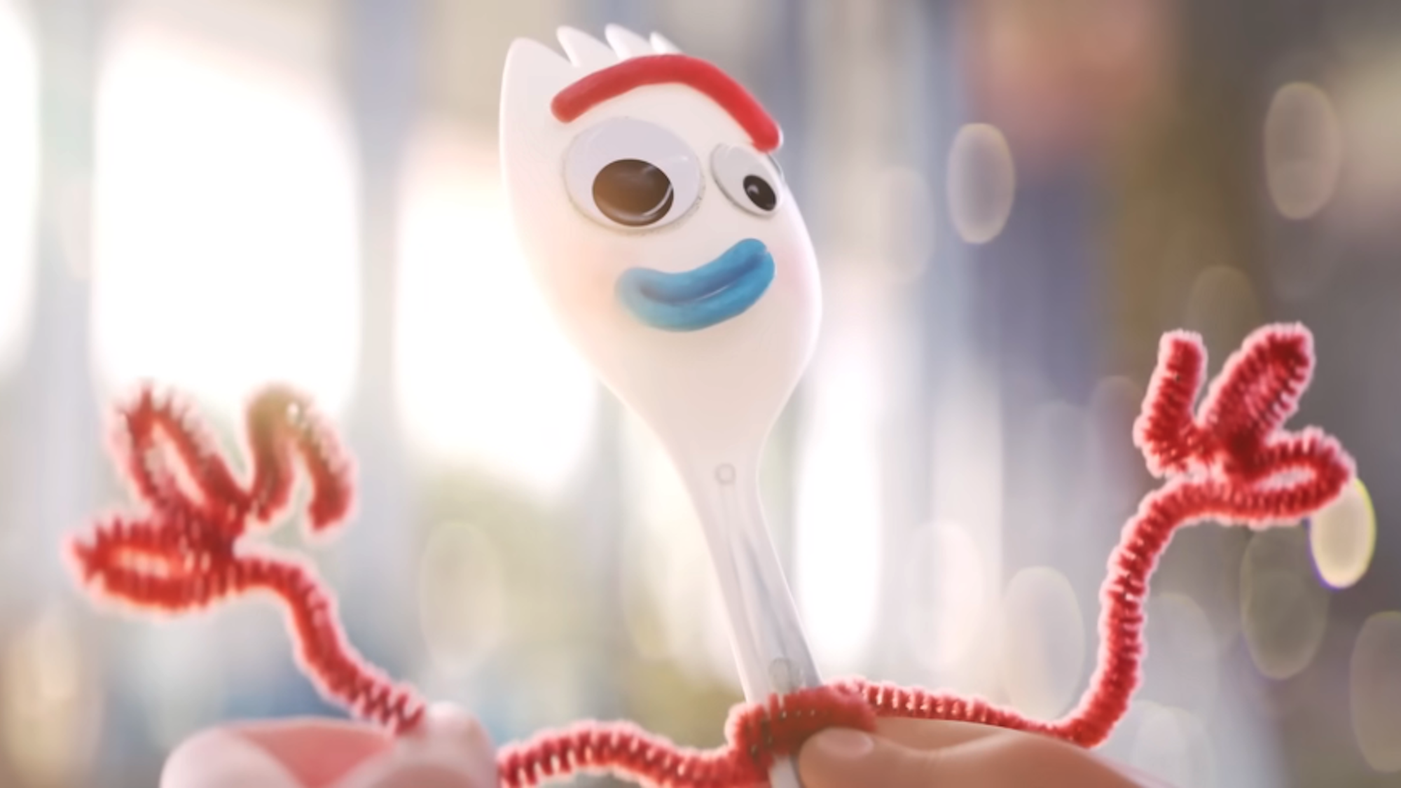 Forky being made in Toy Story 4