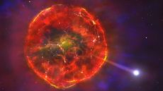 An artist's impression of an ancient supernova