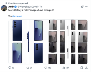 The Galaxy Z Fold 7 is strutting its stuff in three colors in a fresh