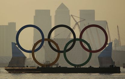 Olympic rings in London