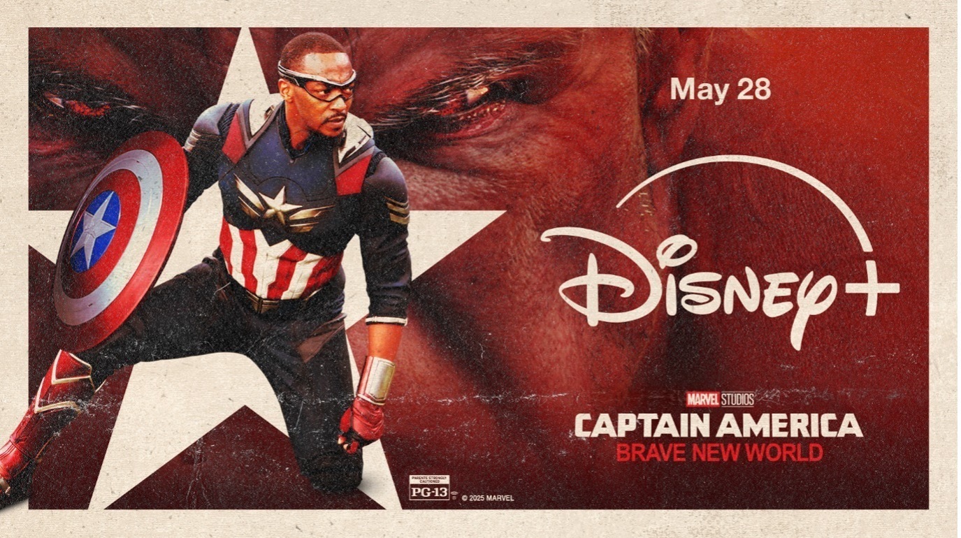 Disney Plus key art for "Captain America: Brave New World"