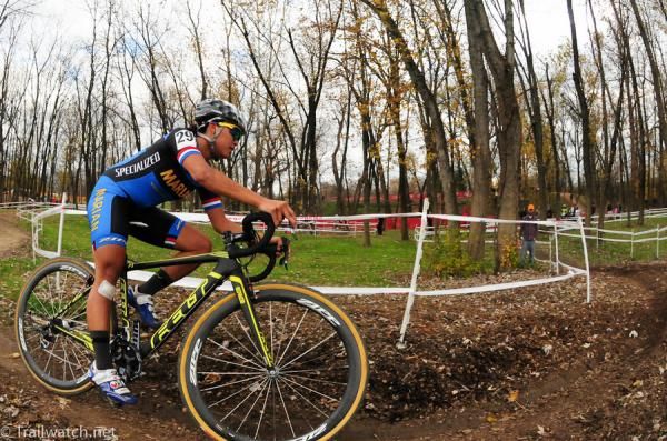 Coryn Rivera (Marian University) was riding in the top ten today