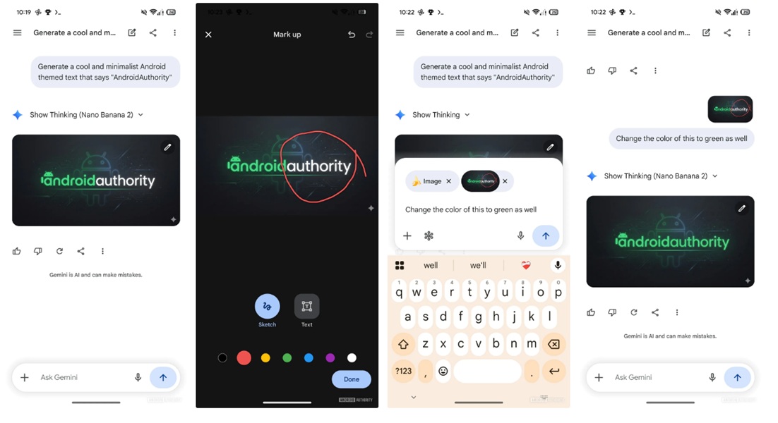 Google is reportedly working on a editing feature for Nano Banana's creations in the Gemini app, which could let users circle/highlight what should change before offering instructions.