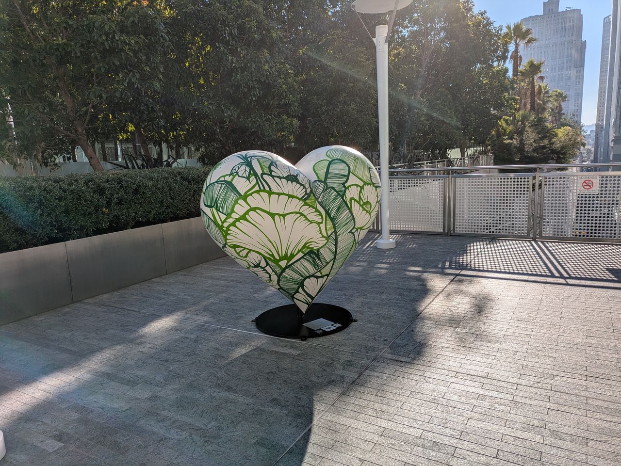 Heart sculpture shot with Pixel 8a