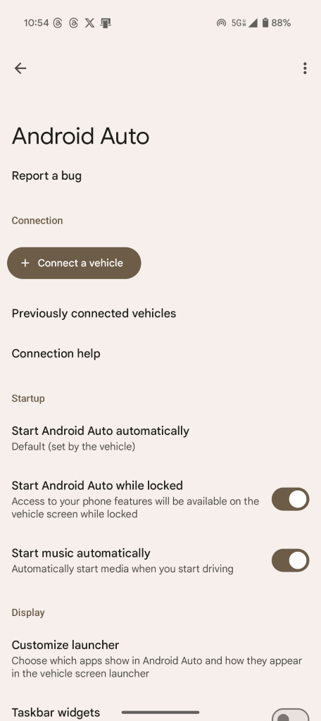 support for more vehicle types in Android Auto