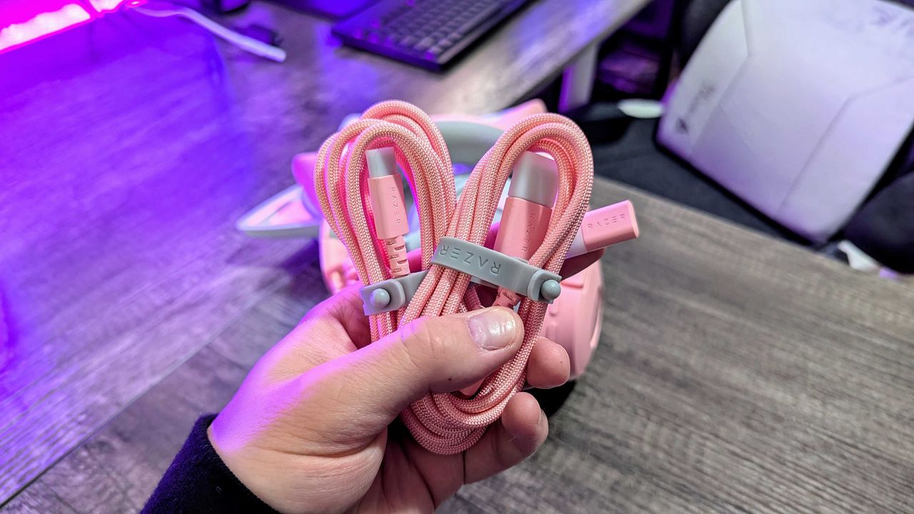Image of the Razer Kraken Kitty V3 Pro wireless gaming headset.