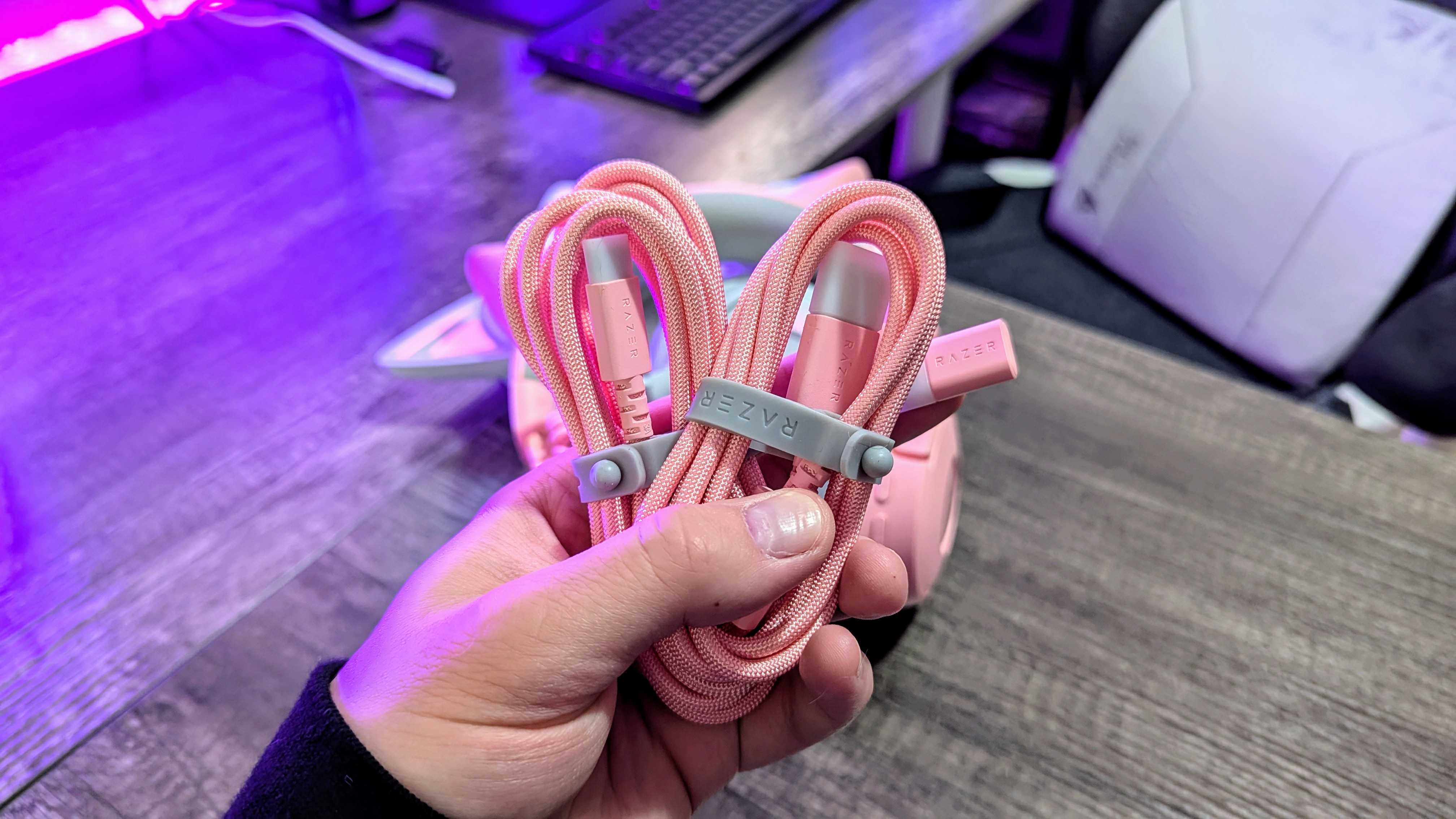 Image of the Razer Kraken Kitty V3 Pro wireless gaming headset.