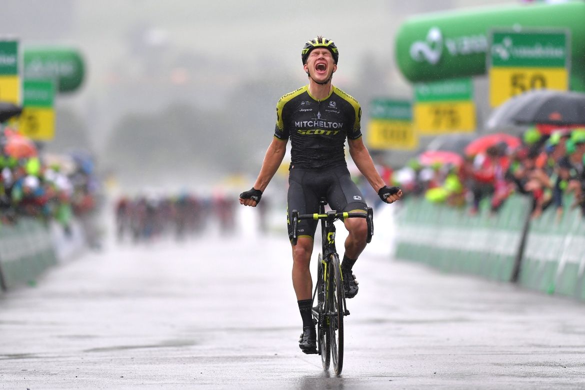 Chris Juul-Jensen took an impressive solo victory on stage 4 of the Tour de Suisse