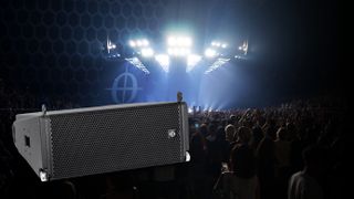 The new CODA Line array system in front of a concert audience.
