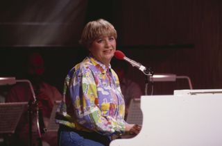 Victoria Wood playing the piano