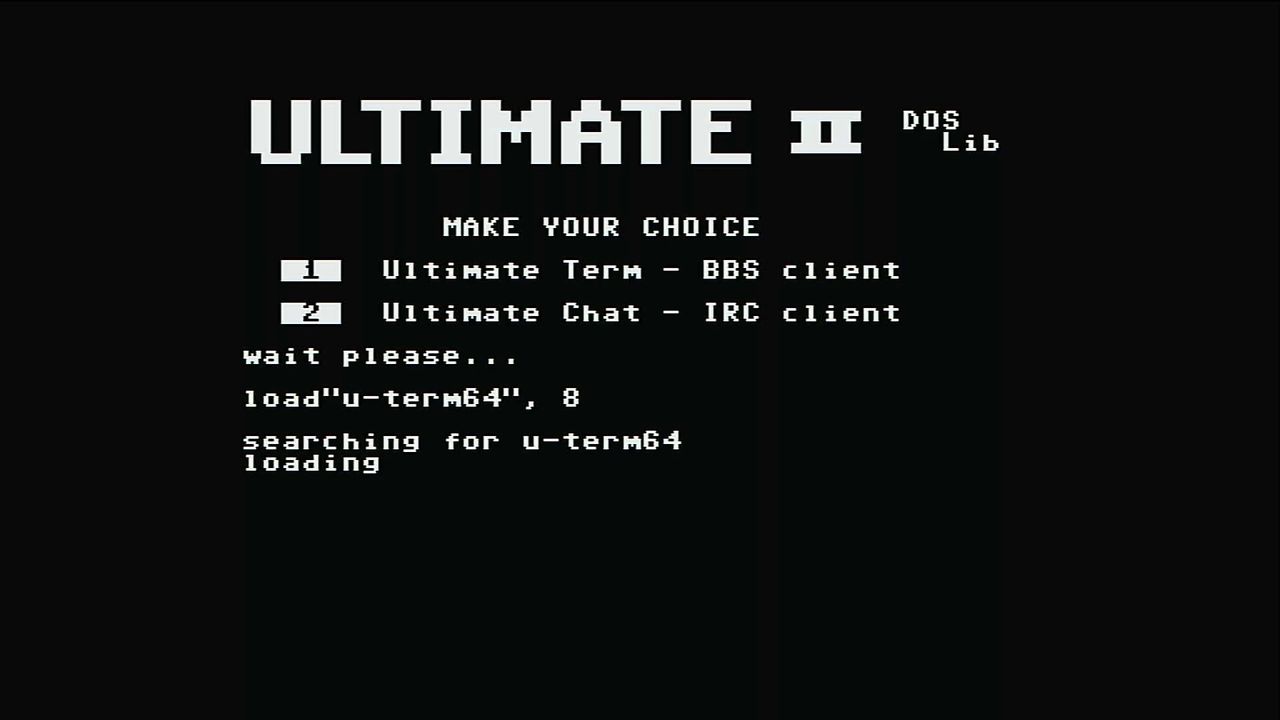 Commodore 64 Ultimate using a BBS