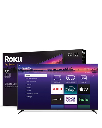 Roku Pro Series 4K TVs render