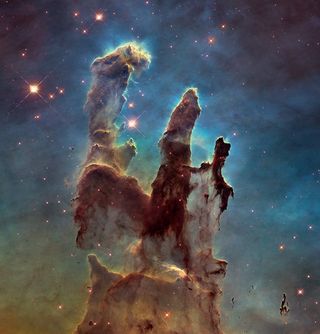 The Eagle Nebula in visible light.