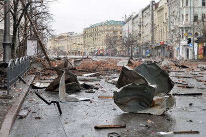 Damage in Kharkiv