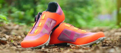 Fizik Proxy shoes pictured in a forest