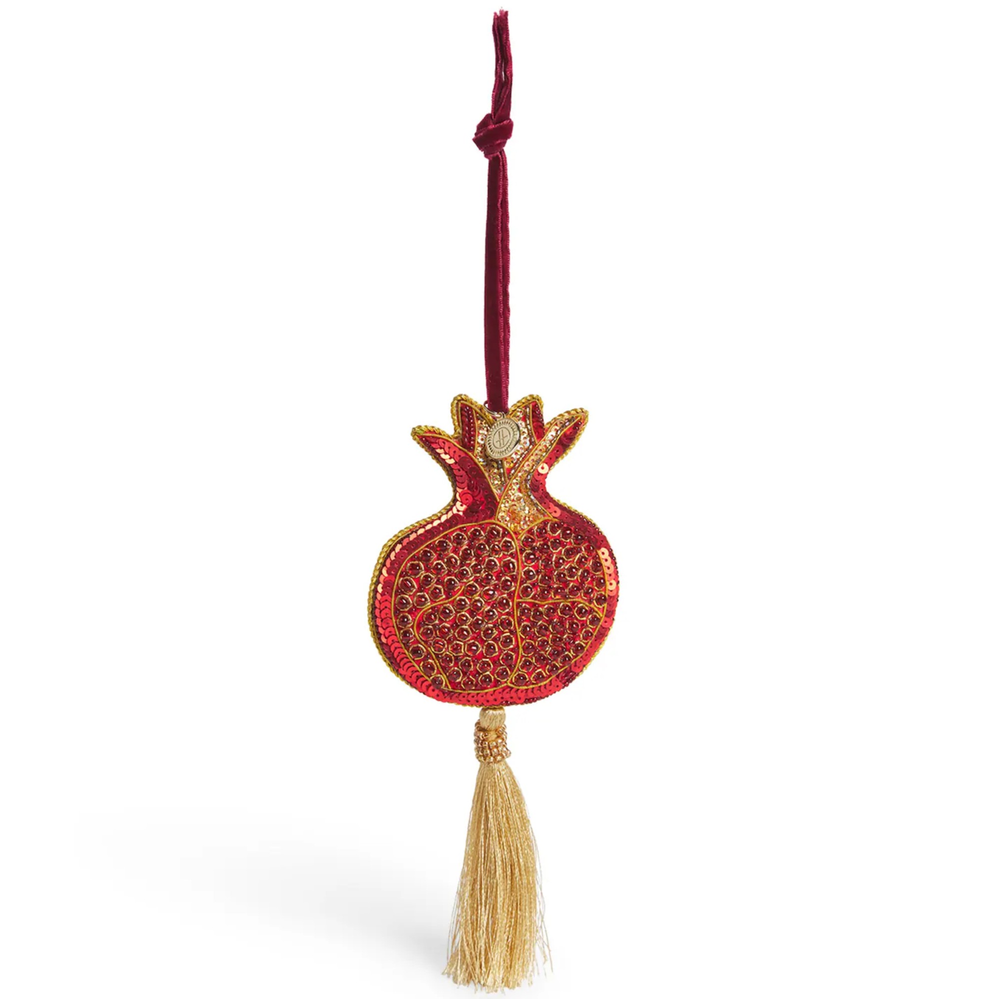 Harrods Beaded Pomegranate Tree Decoration