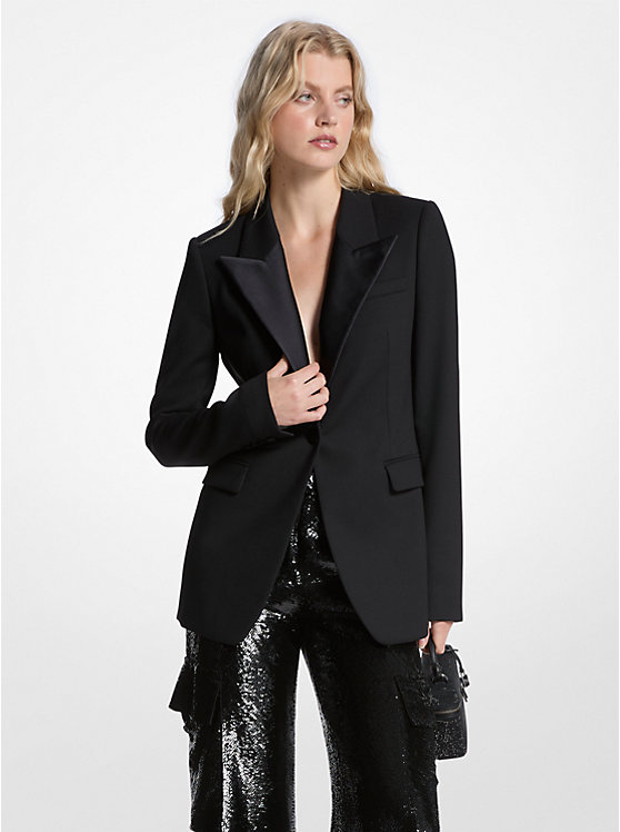 Twill Tuxedo Blazer