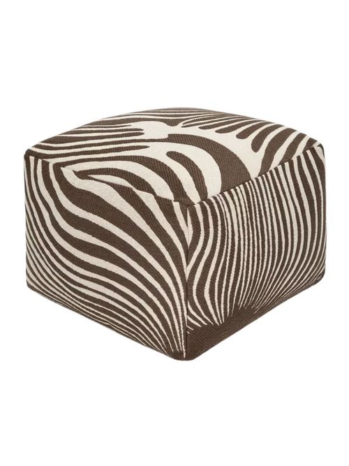 Cotton-Wool Pouffe in Mole/White&nbsp;