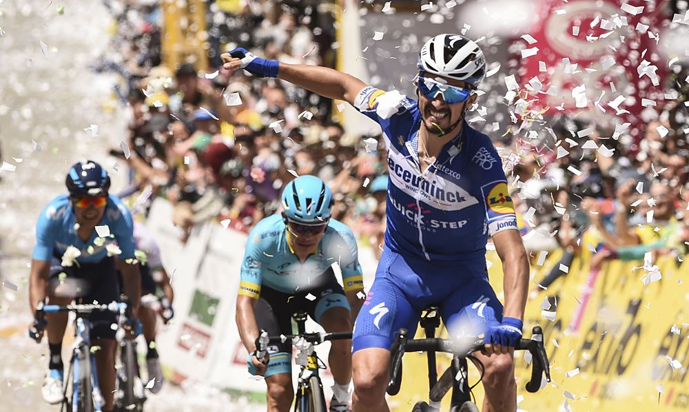 Julian Alaphilippe (Deceuninck-QuickStep) wins stage 5 of Tour Colombia